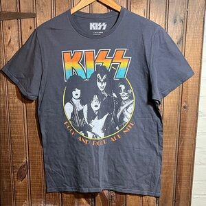 Kiss Graphic Tee - Black and Multicolor